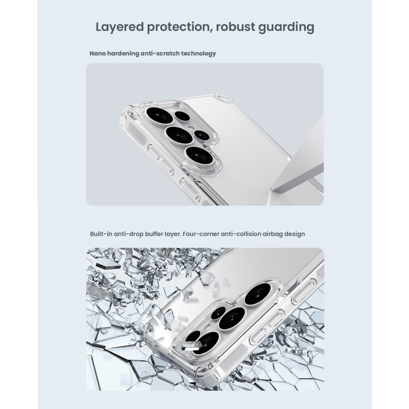 Nillkin Nature TPU PRO kryt pre Samsung Galaxy S26 Ultra Transparent