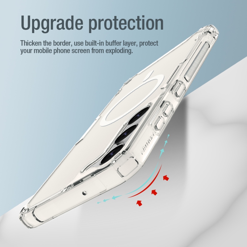 Nillkin Nature TPU PRE Magnetic Kryt pre Samsung Galaxy S23+ - priehľadný