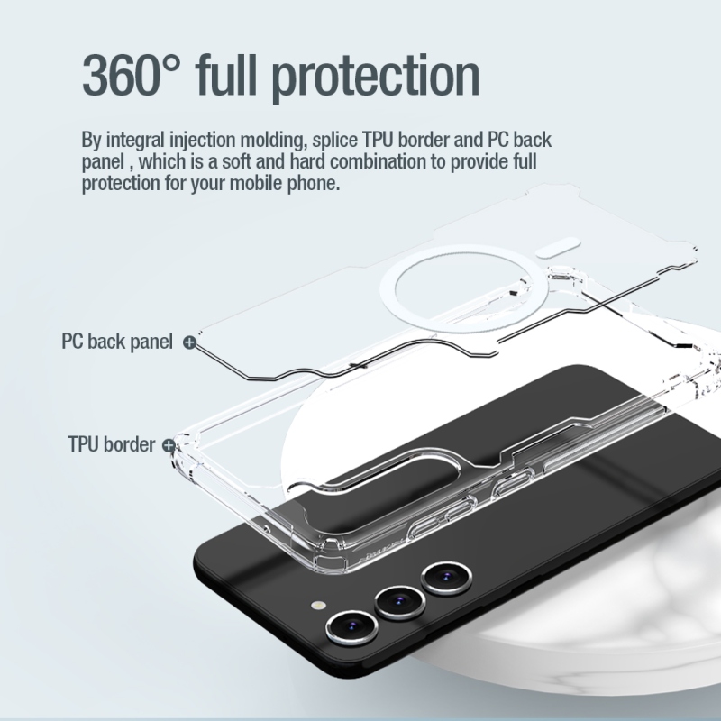 Nillkin Nature TPU PRE Magnetic Kryt pre Samsung Galaxy S23+ - priehľadný