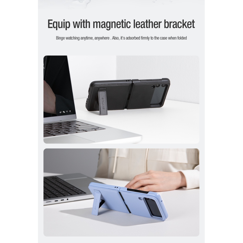 Nillkin Qin Book Puzdro pre Samsung Galaxy Z Flip 4 5G Black