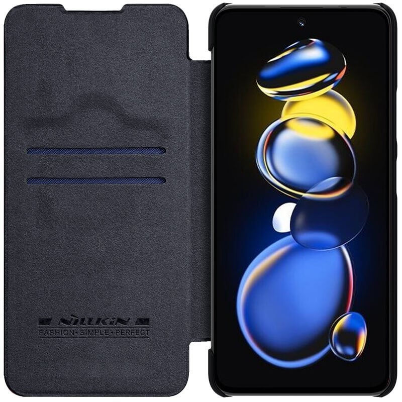 Nillkin Qin Book Puzdro pre Xiaomi Redmi Note 11T PRO/11T PRO+ 5G/Poco X4 GT 5G Black
