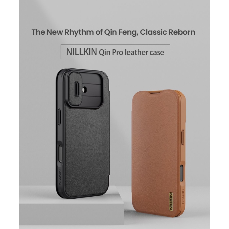Nillkin Qin Book PRO puzdro pre Apple iPhone 17 Brown