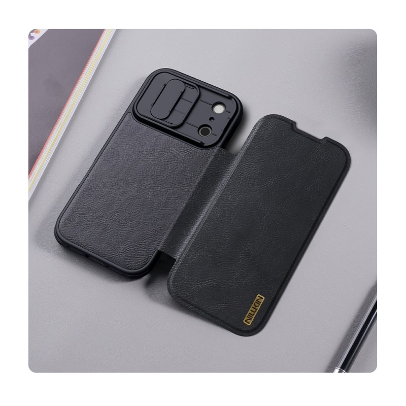 Nillkin Qin Book PRO puzdro pre Apple iPhone 17 Pro čierne