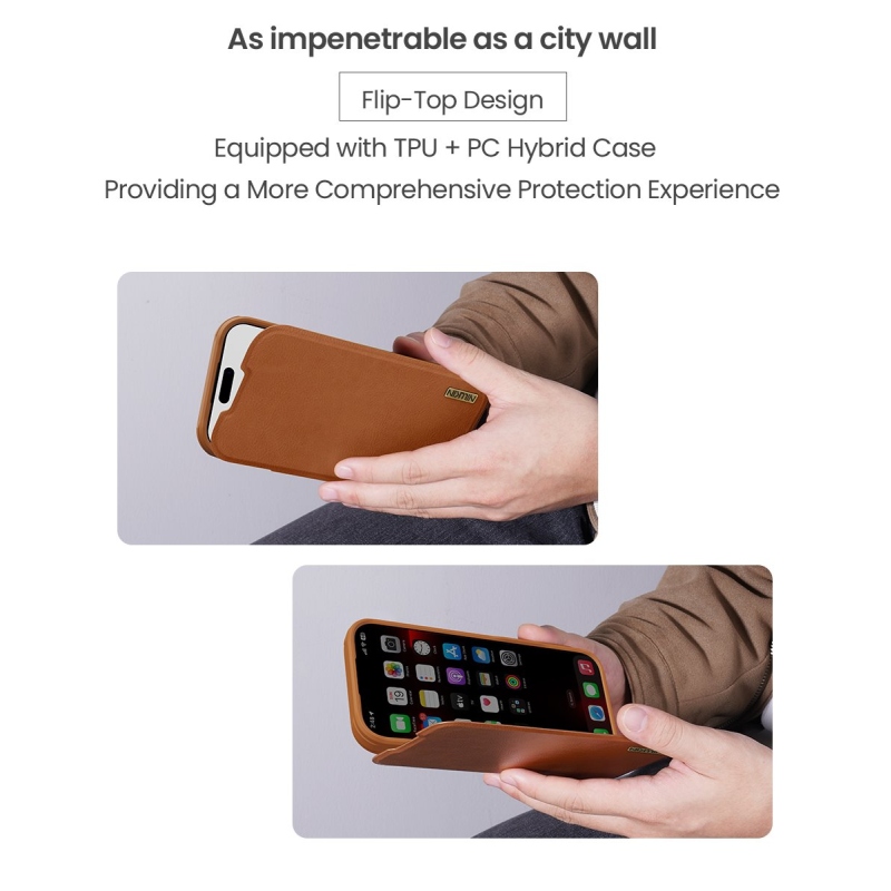 Nillkin Qin Book PRO puzdro pre Apple iPhone Air čierne