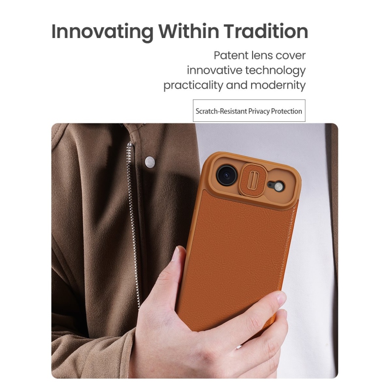 Nillkin Qin Book PRO puzdro pre Apple iPhone Air čierne