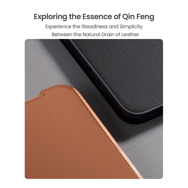 Nillkin Qin Book PRO puzdro pre Apple iPhone Air hnedé