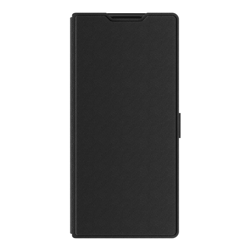 Nillkin Qin Book Prop – silikónovo-kožené magnetické puzdro pre Samsung Galaxy Z Fold 8, farba Ultra Black