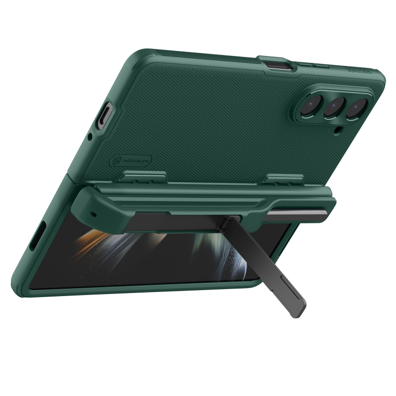 Nillkin Super Frosted FOLD Slot+Stand Zadný Kryt pre Samsung Galaxy Z Fold 5 Deep Green
