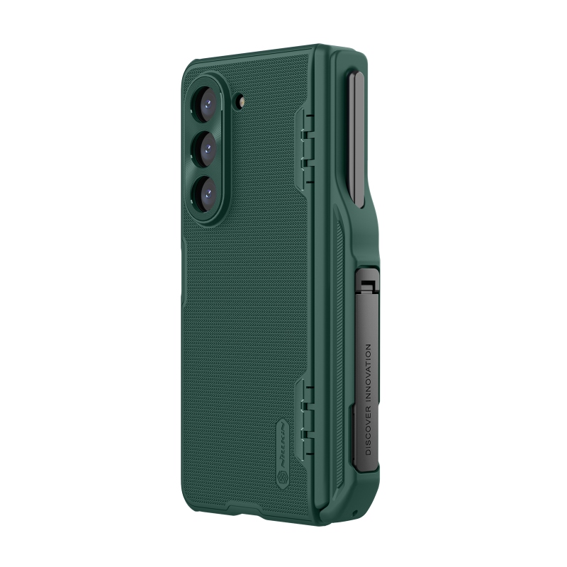 Nillkin Super Frosted FOLD Slot+Stand Zadný Kryt pre Samsung Galaxy Z Fold 5 Deep Green