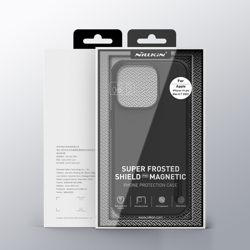 Nillkin Super Frosted PRE Magnetic Zadný Kryt pre Apple iPhone 14 Pro Max Black