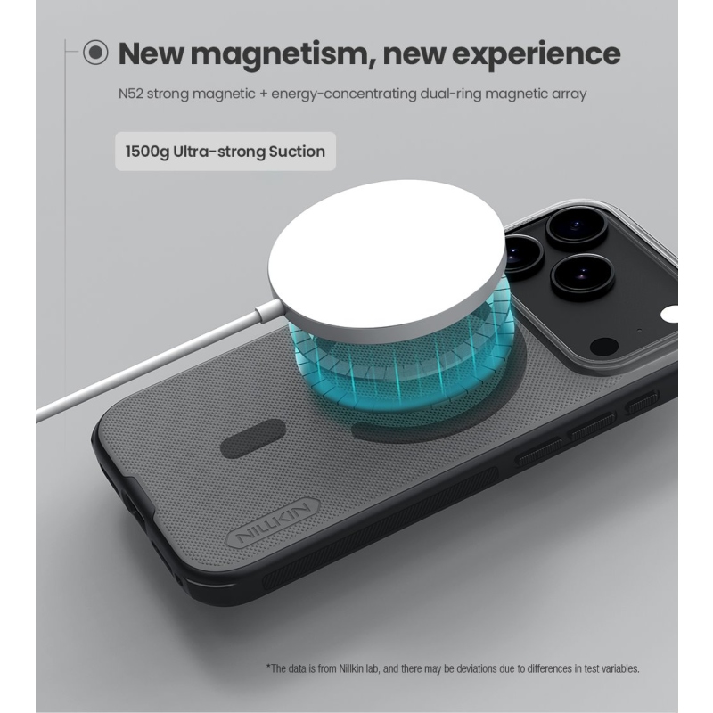 Nillkin Super Frosted PRO Magnetický zadný kryt pre Apple iPhone 17 Pro Transparent Black