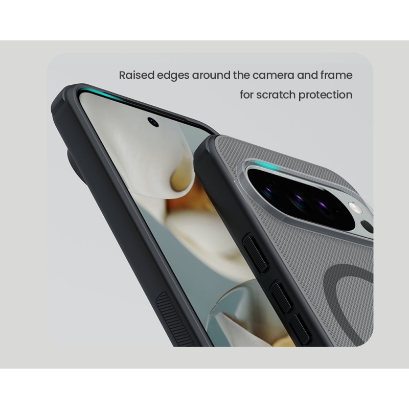 Nillkin Super Frosted PRO Magnetický zadný kryt pre Google Pixel 10/10 Pro Transparent Black