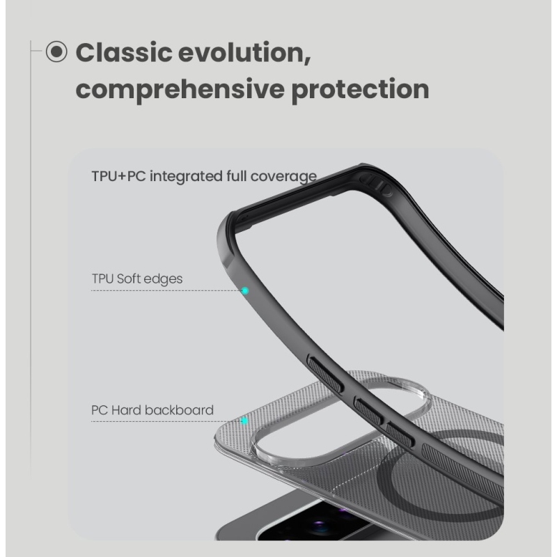 Nillkin Super Frosted PRO Magnetický zadný kryt pre Google Pixel 10/10 Pro Transparent Black