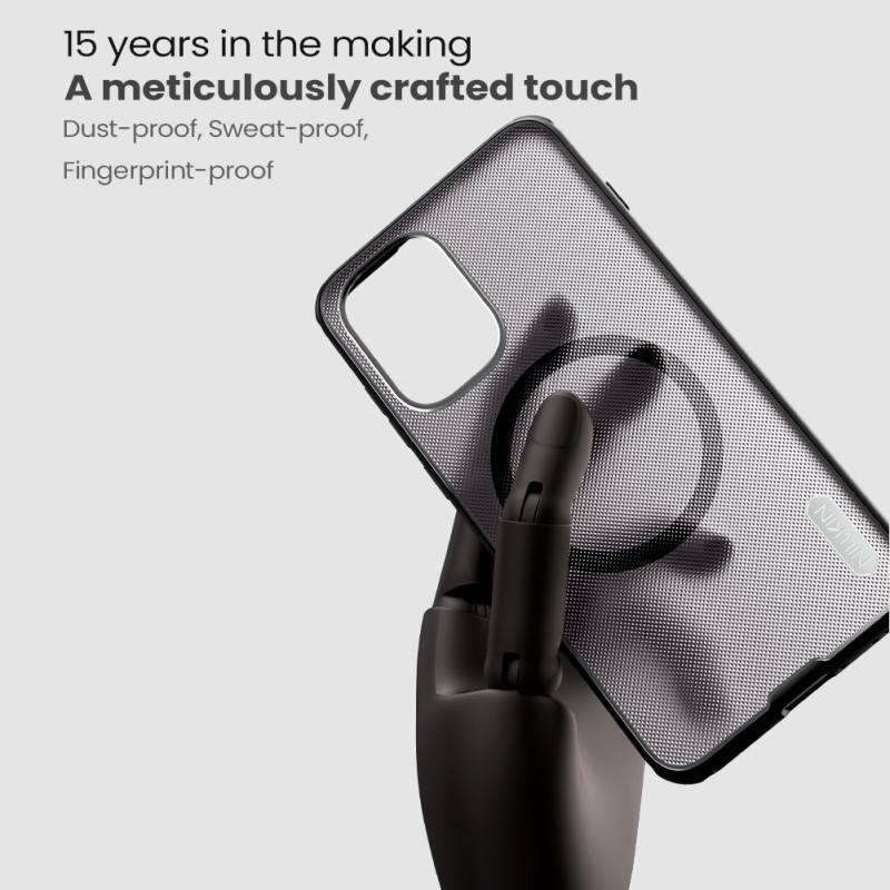 Nillkin Super Frosted PRO Magnetický zadný kryt pre OnePlus 15R Transparent Black