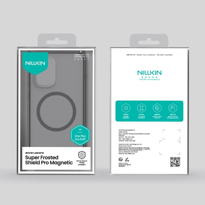 Nillkin Super Frosted PRO Magnetický zadný kryt pre OnePlus 15R Transparent Black