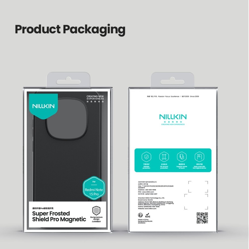 Nillkin Super Frosted PRO Magnetický zadný kryt pre Xiaomi Redmi Note 15 Pro 5G Black