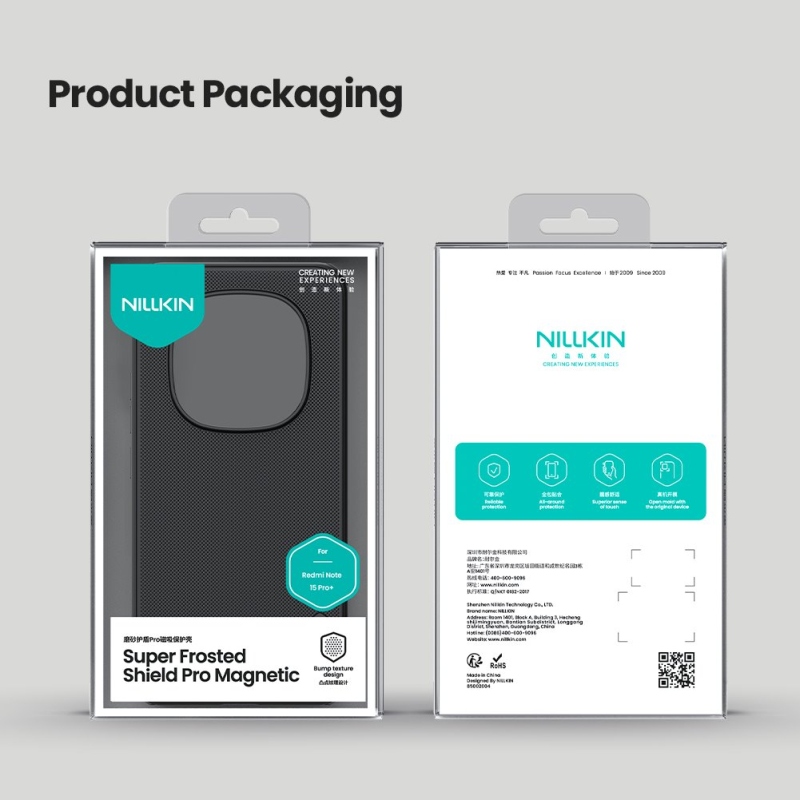Nillkin Super Frosted PRO Magnetický zadný kryt pre Xiaomi Redmi Note 15 Pro+ 5G Black