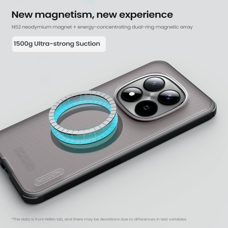 Nillkin Super Frosted PRO Magnetický zadný kryt pre Xiaomi Redmi Note 15 Pro 5G Transparent Black