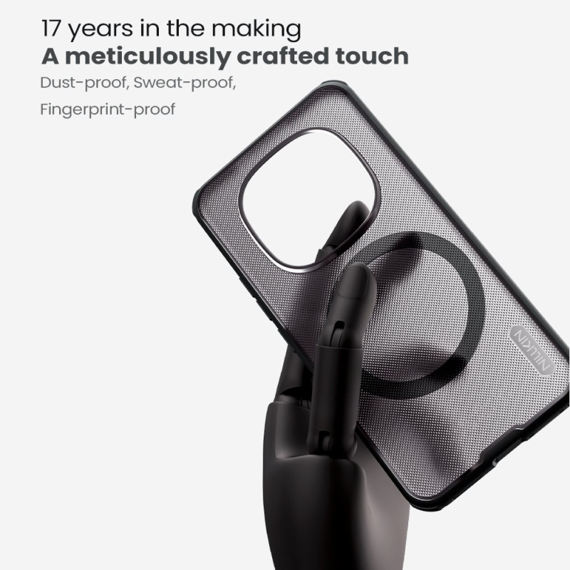 Nillkin Super Frosted PRO Magnetický zadný kryt pre Xiaomi Redmi Note 15 Pro+ 5G Transparent Black