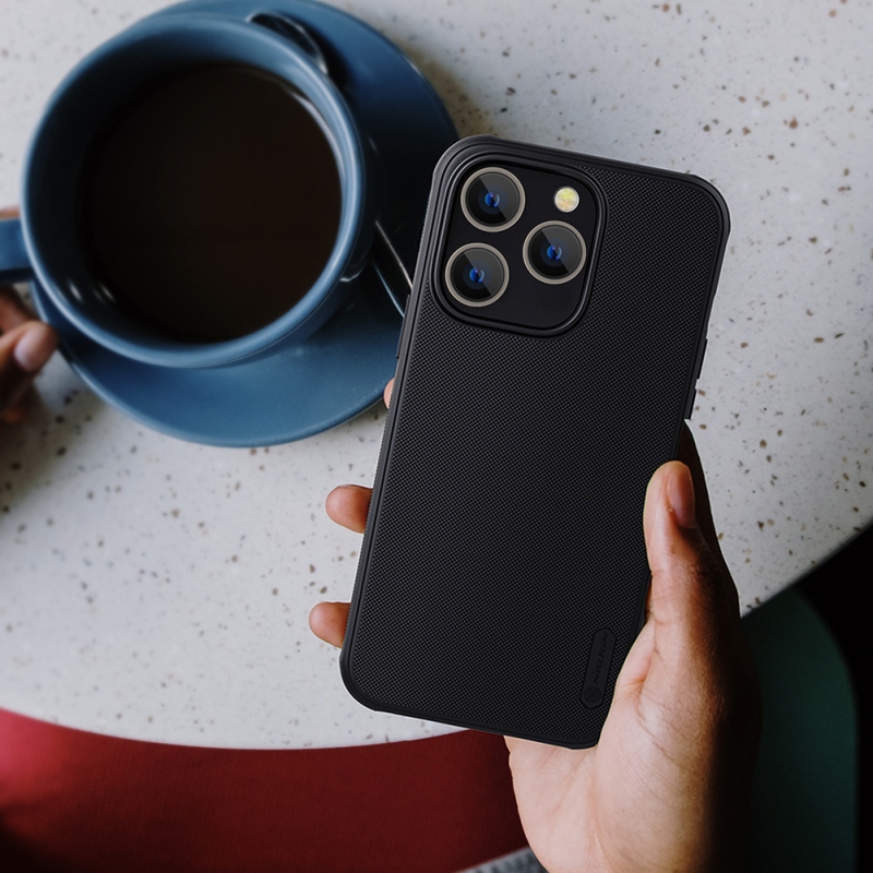 Nillkin Super Frosted PRO Zadný Kryt pre Apple iPhone 14 PRO Black (Without Logo Cutout)