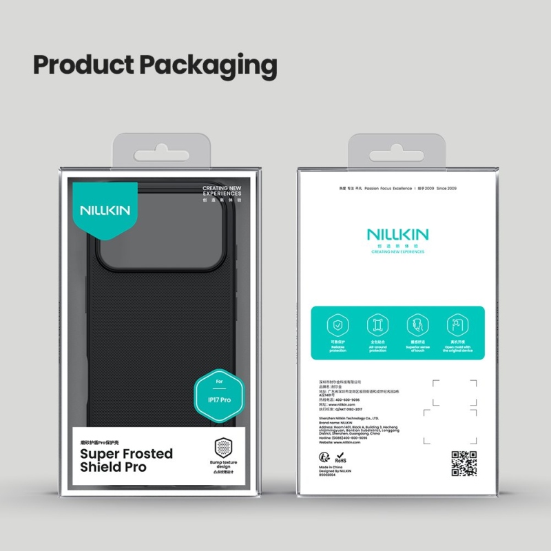 Nillkin Super matný zadný kryt PRO pre Apple iPhone 17 Pro Titanium Gray