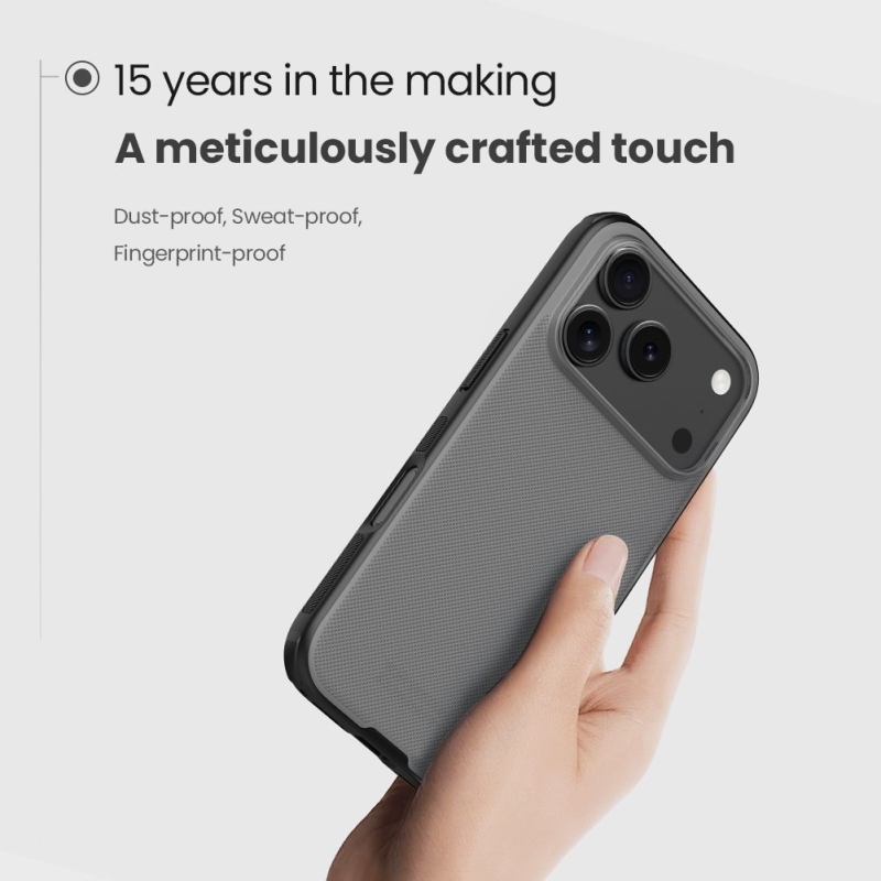 Nillkin Super Frosted PRO Zadný kryt pre Apple iPhone 17 Pro Transparent Black