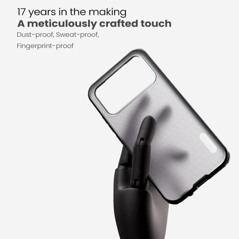 Nillkin Super Frosted PRE Zadný Kryt pre Poco F8 Pre Transparent Black