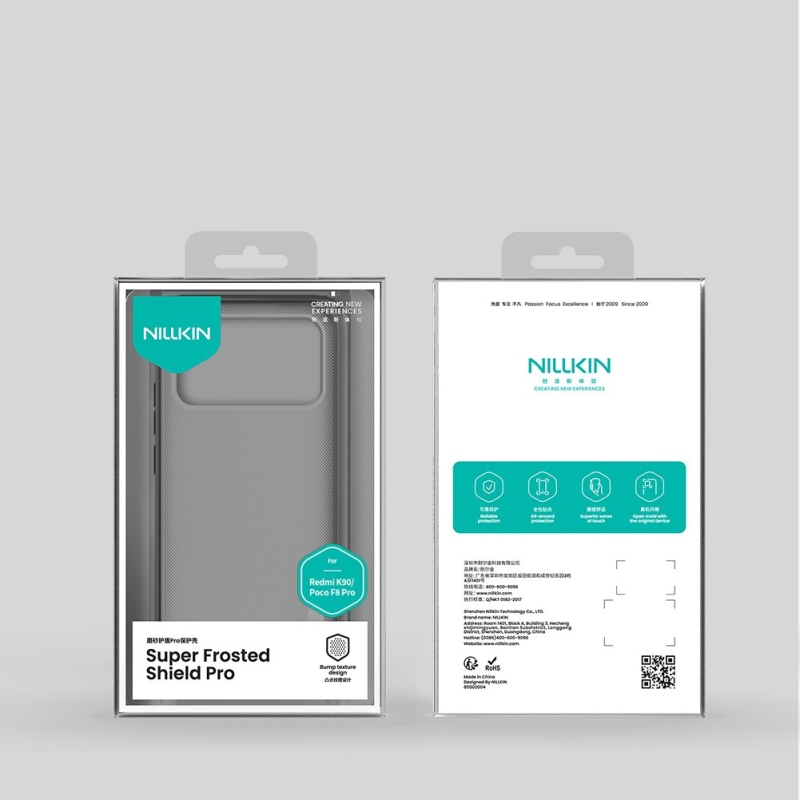 Nillkin Super Frosted PRE Zadný Kryt pre Poco F8 Pre Transparent Black