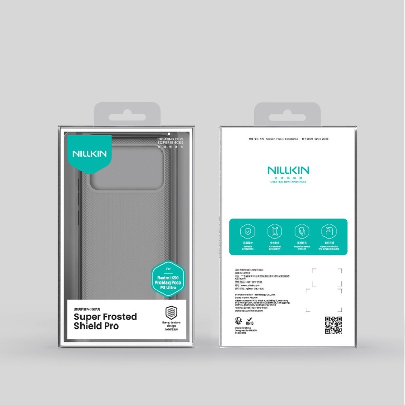 Nillkin Super Frosted PRE Zadný Kryt pre Poco F8 Ultra Transparent Black