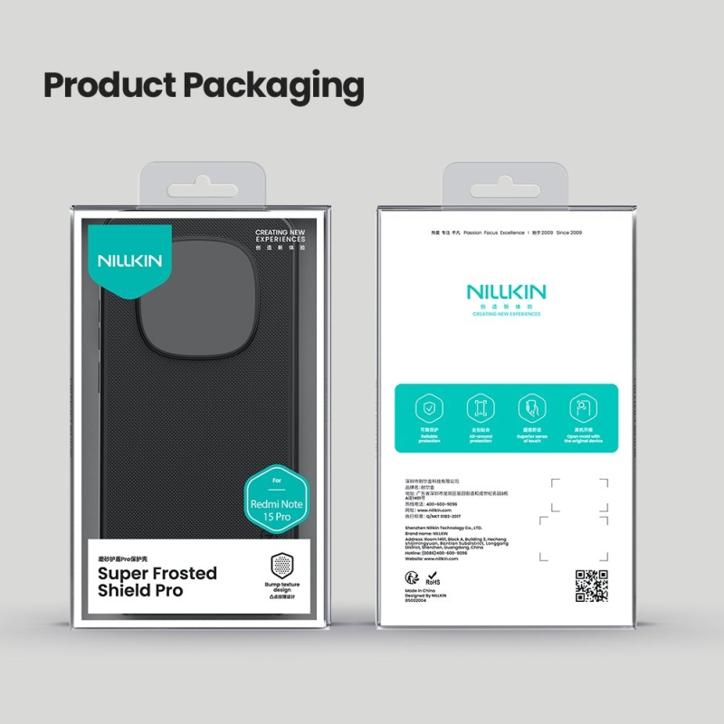 Nillkin Super Frosted PRO Zadný kryt pre Xiaomi Redmi Note 15 Pro 5G Black