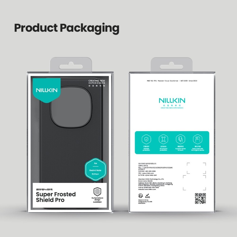 Nillkin Super Frosted PRO Zadný kryt pre Xiaomi Redmi Note 15 Pro+ 5G Black