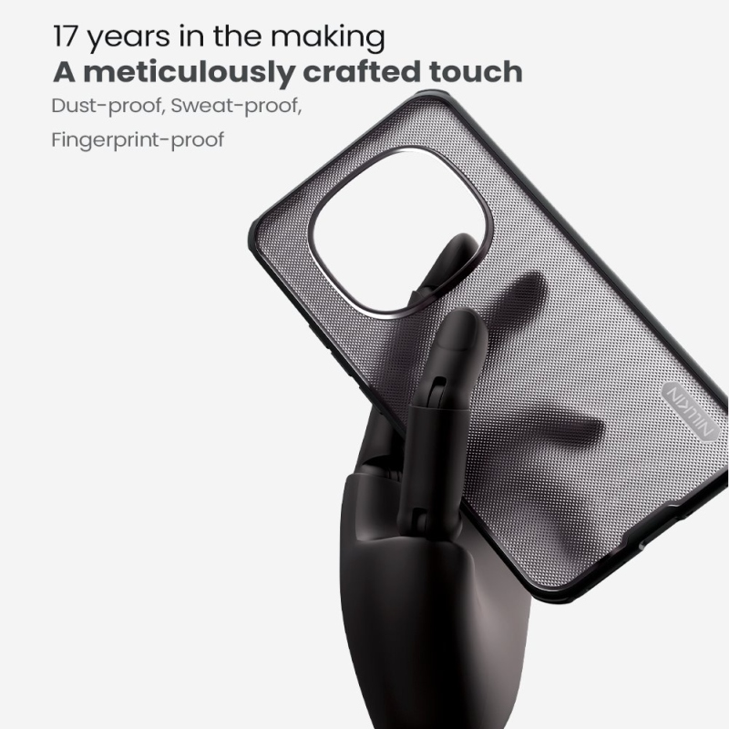 Nillkin Super Frosted PRO Zadný kryt pre Xiaomi Redmi Note 15 Pro+ 5G Transparent Black