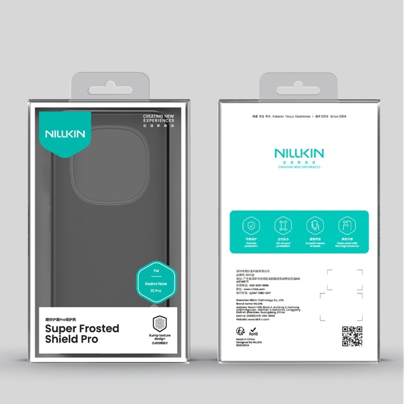 Nillkin Super Frosted PRO Zadný kryt pre Xiaomi Redmi Note 15 Pro 5G Transparent Black