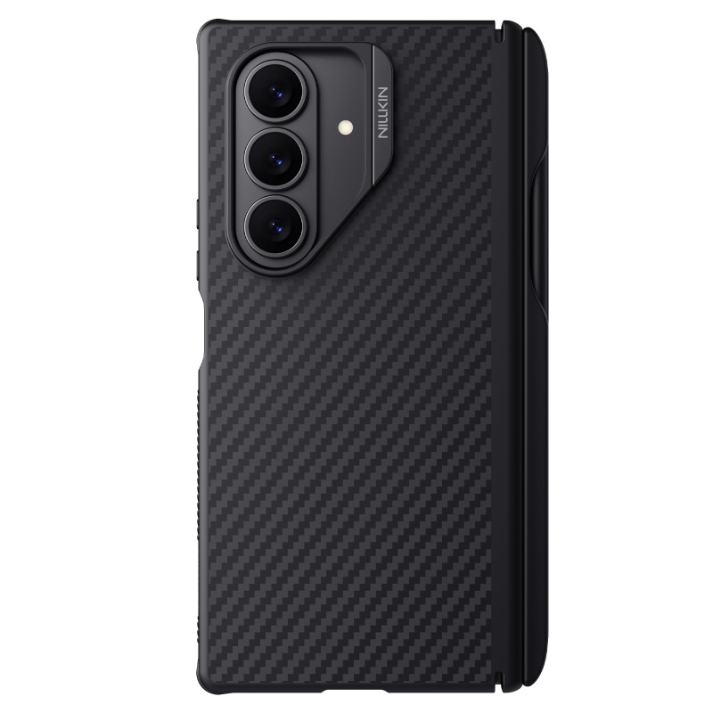 Nillkin Synthetic Fiber PRO Zadný kryt s magnetickým otvorom na pero pre Samsung Galaxy Z Fold 7 Black