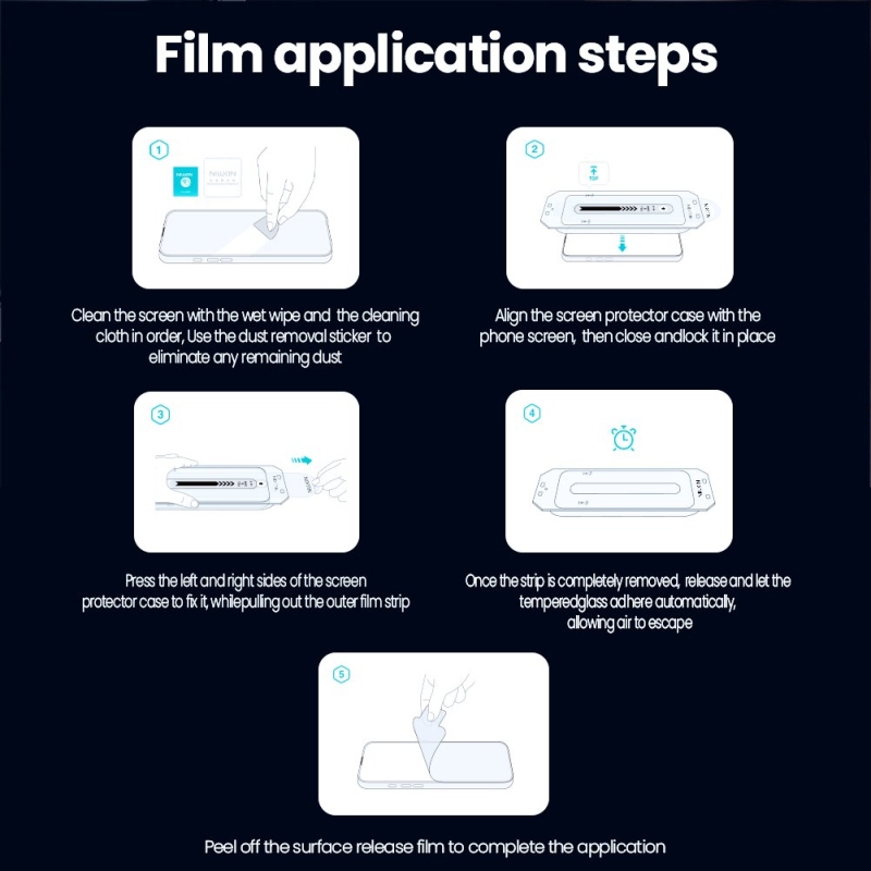 Nillkin Tvrdené sklo 0,25 mm Guardian 2,5D pre Samsung Galaxy S26 Black (s aplikátorom)