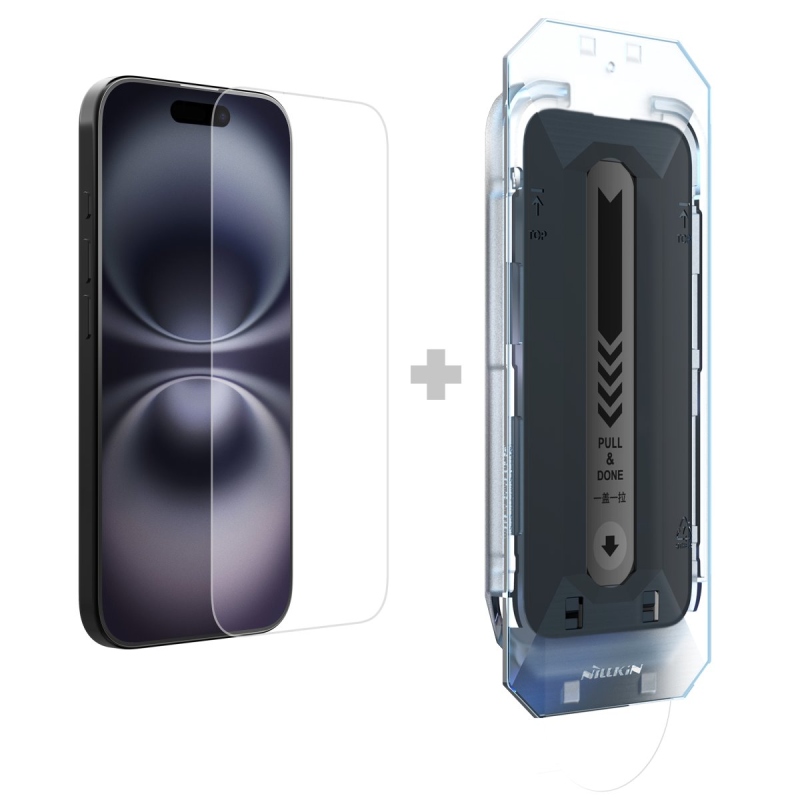Nillkin Tvrdené sklo 0,2 mm H+ PRO 2,5D pre Apple iPhone 16 (s aplikátorom)