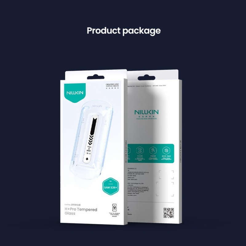 Nillkin Tvrdené sklo 0,2 mm H+ PRO 2,5D pre Samsung Galaxy S26+ (s aplikátorom)