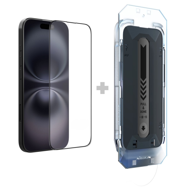 Nillkin Tvrdené sklo 2.5D CP+ PRO Black pre Apple iPhone 16 (s aplikátorom)