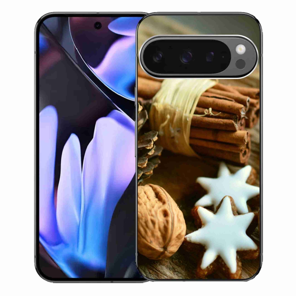 Gélový kryt mmCase na Google Pixel 9 Pro XL - škorica a perníčky