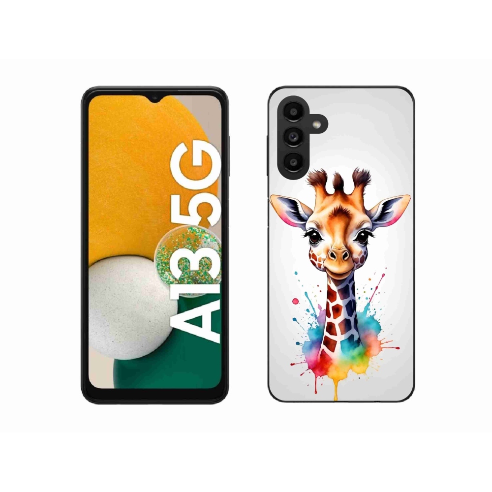 Gélový kryt mmCase na Samsung Galaxy A13 5G - žirafa 1