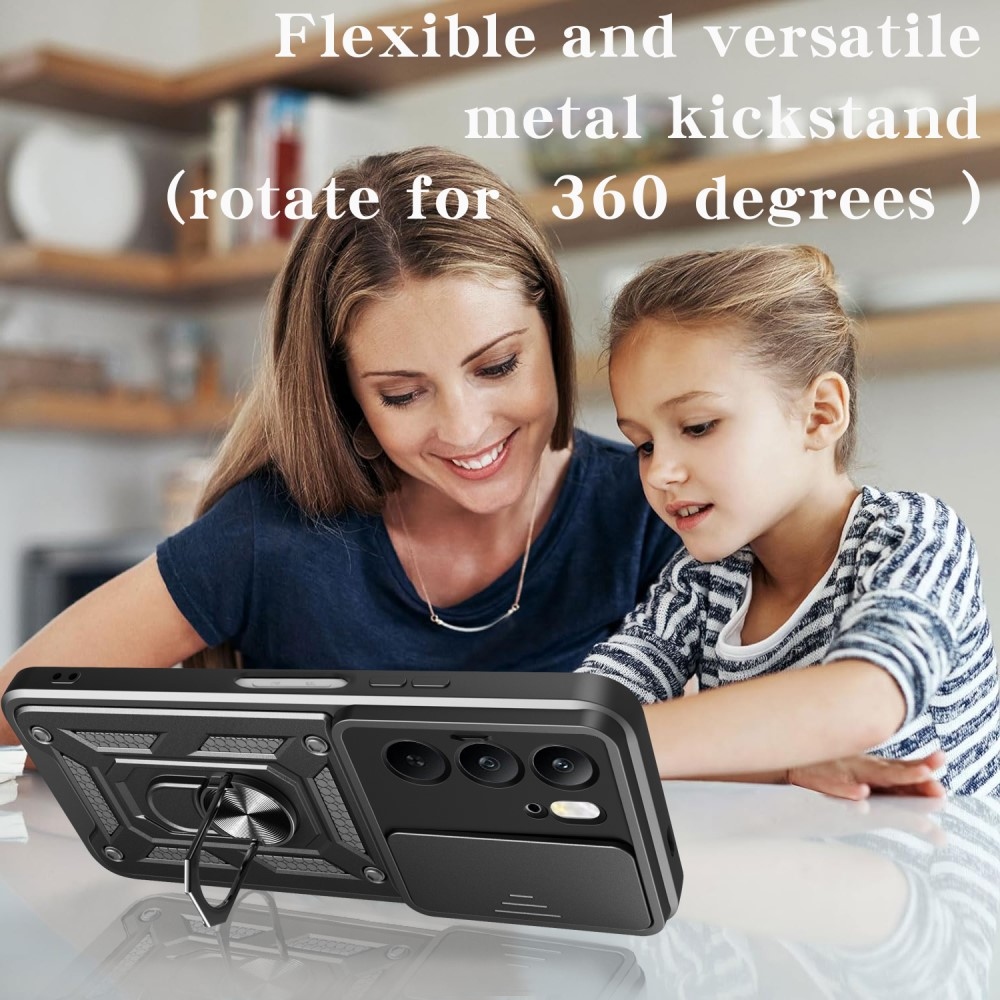 Slide odolný kryt na Realme 14x 5G/Realme C75 - čierny