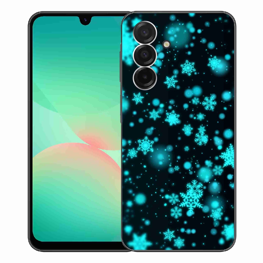 Gélový kryt mmCase na Samsung Galaxy A26 5G - snehové vločky 1