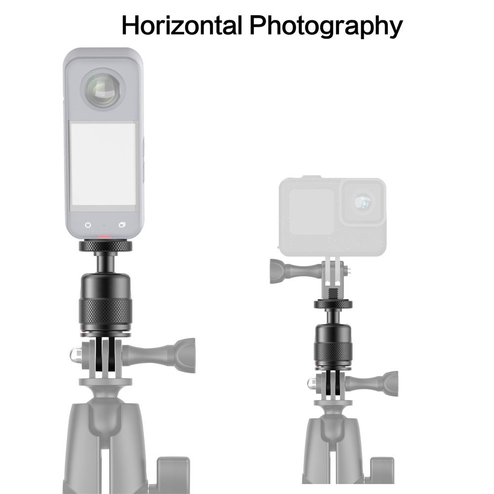 Otočný adaptér 360° pre akčné kamery GoPro a Insta360