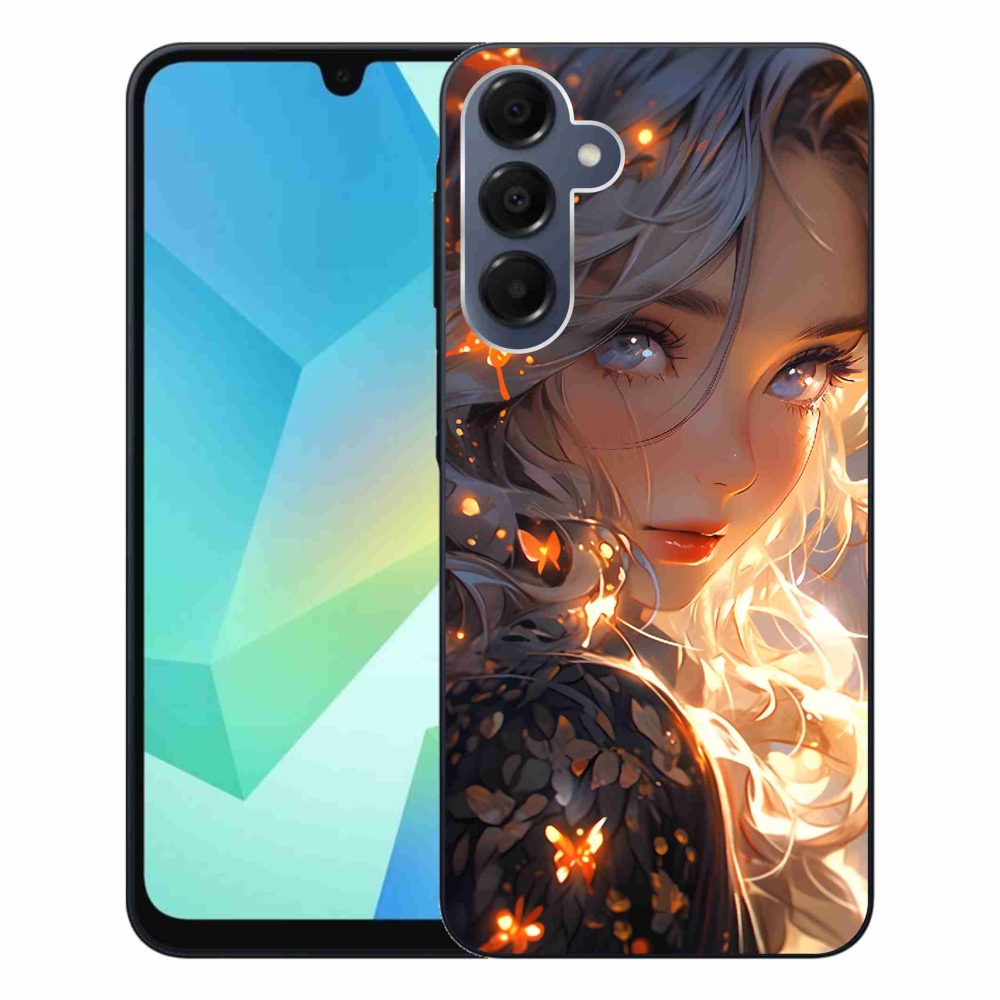 Gélový kryt mmCase na Samsung Galaxy A16 4G/5G - dievča a motýle