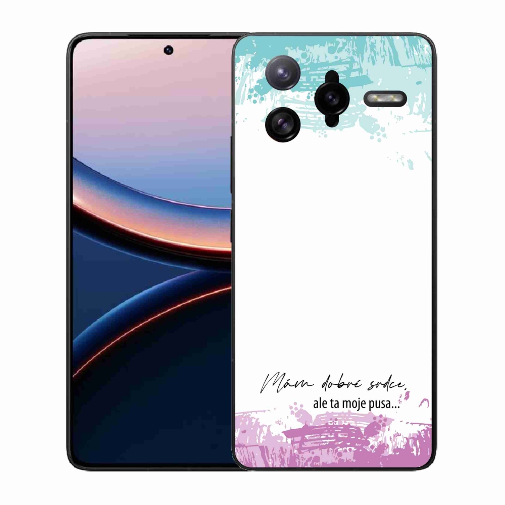 Gélový kryt mmCase na Xiaomi Poco F7 Ultra - vtipný text 3 biele pozadie