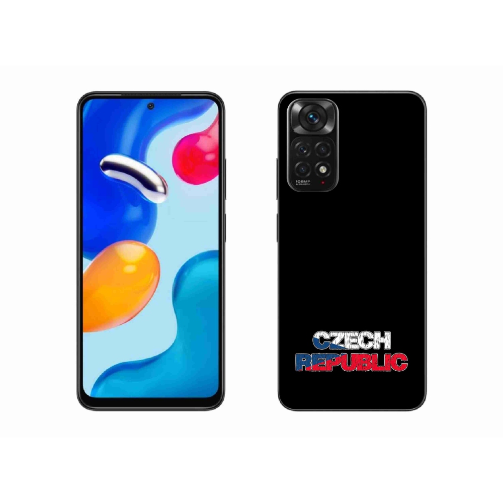Gélový kryt mmCase na Xiaomi Redmi Note 11 4G - Czech Republic čierne pozadie