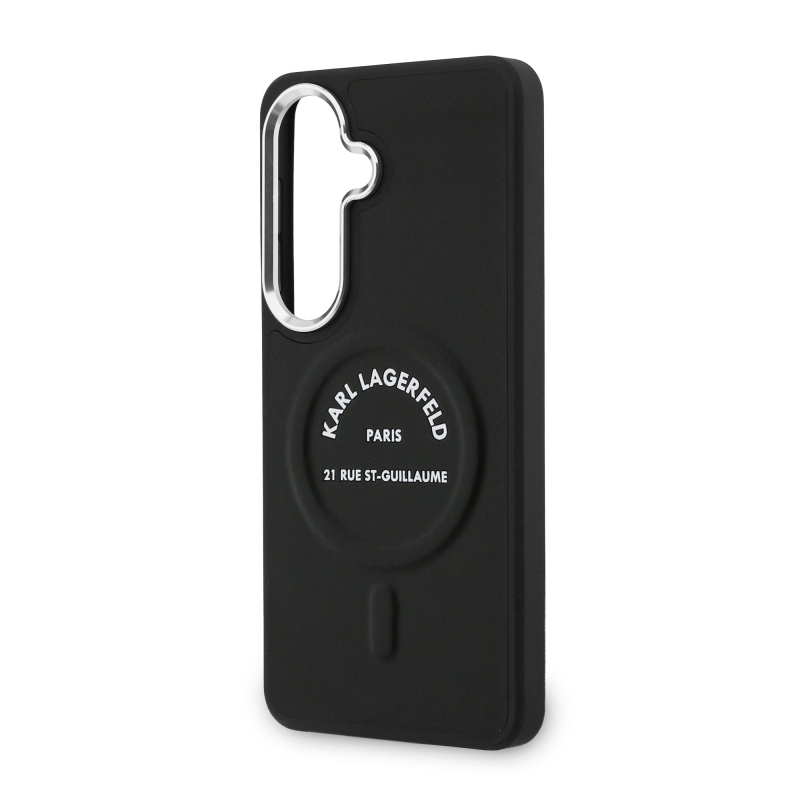 Karl Lagerfeld PU RSG Logo Magnetický zadný kryt pre Samsung Galaxy S26+ Black