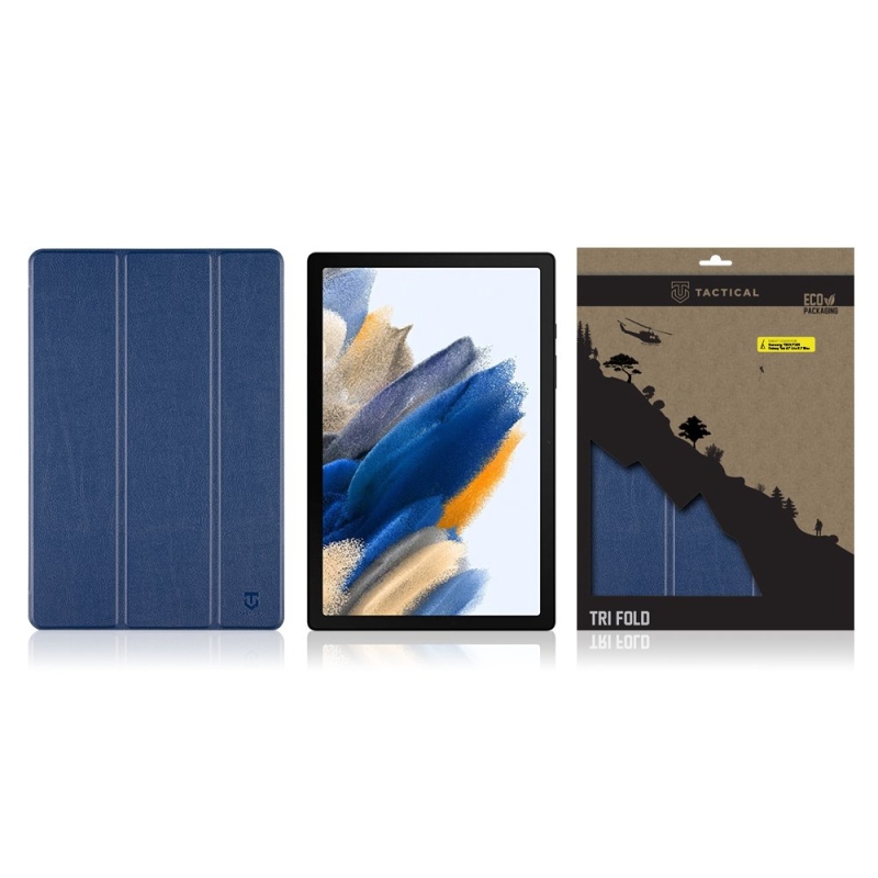 Tactical Book Tri Fold Puzdro pre Samsung X200/X205 Galaxy Tab A8 10.5 Blue