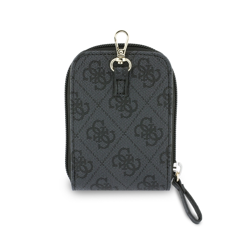 Guess Crossbody popruh PU 4G Kovové logo + peňaženka Black