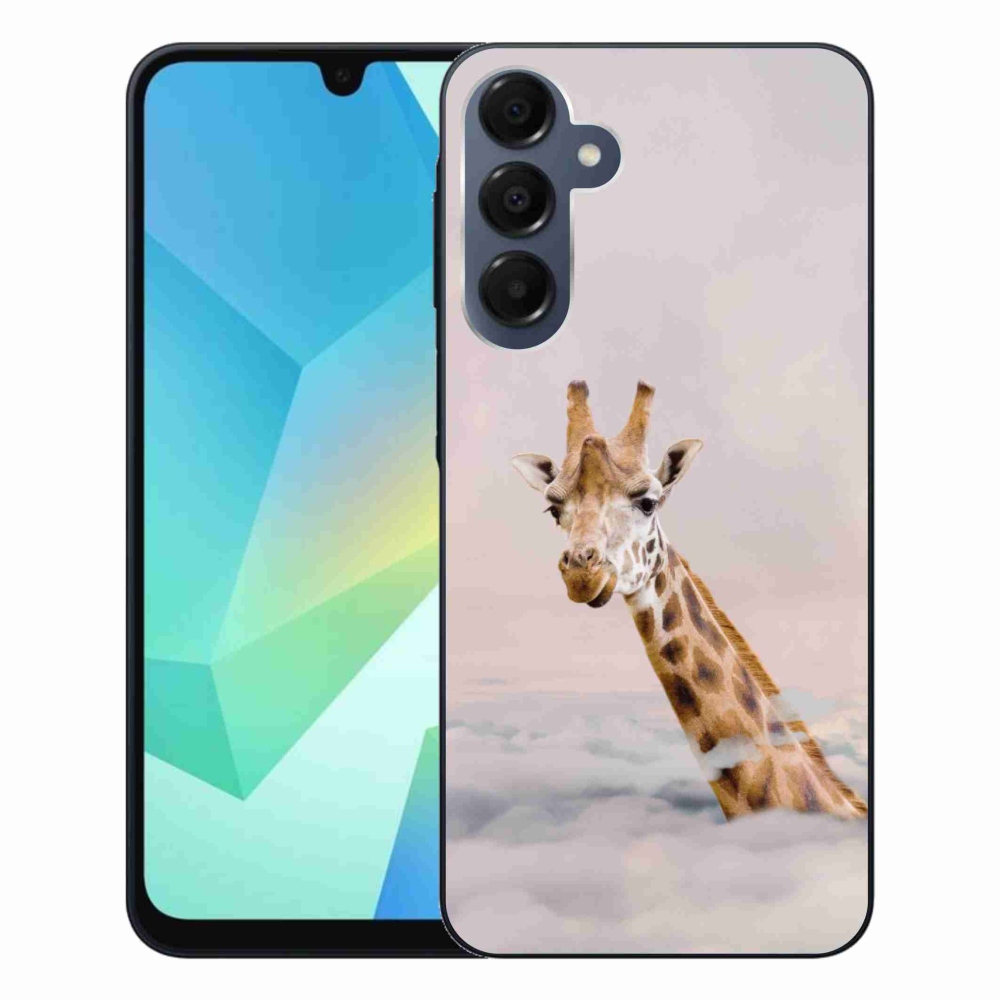 Gélový kryt mmCase na Samsung Galaxy A16 4G/5G - žirafa v oblakoch